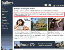Tablet Screenshot of hulleys-of-baslow.co.uk